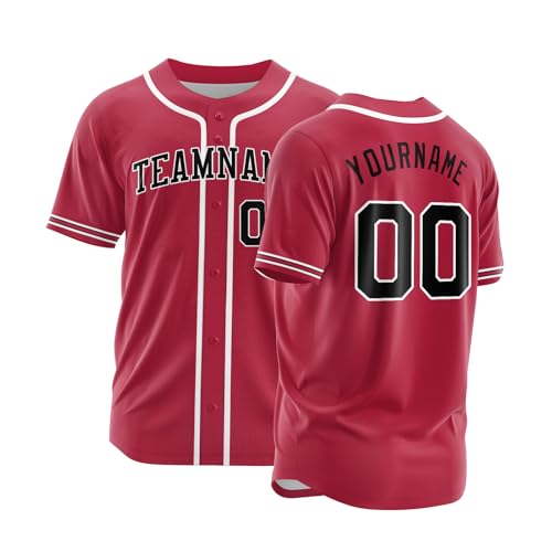 Custom Baseball Jersey Personalized Softball Jerseys Stitched/Printed Name Number for Men/Women/Youth