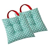 Shuiltad 2pcs Child Chair Seat Pad for Dining Table, Polka Dot Chair Cushion Furniture Floor Pillow, 10'' (25cm)