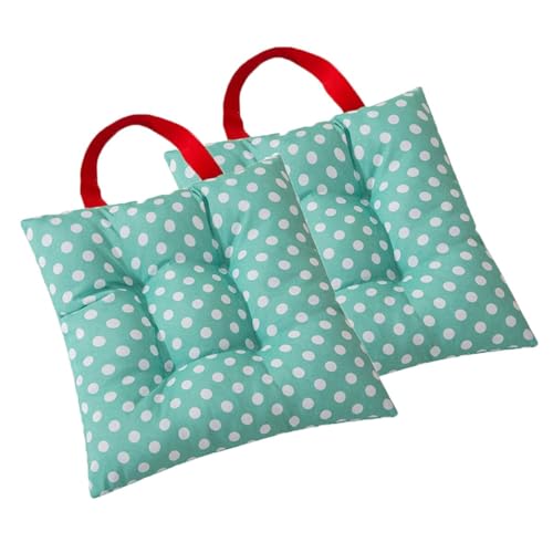 Image of Shuiltad 2pcs Child Chair Seat Pad for Dining Table, Polka Dot Chair Cushion Furniture Floor Pillow, 10'' (25cm)