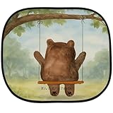 Mr. & Mrs. Panda Sonnenschutz Fürs Auto Bär Schaukel Design - Geschenk, Fenster, hitzeschutz, für, Verlust Trauer Trauergeschenk Traurig Trösten Trost Liebeskummer Liebe Verliebt, Teddy, Autoscheiben