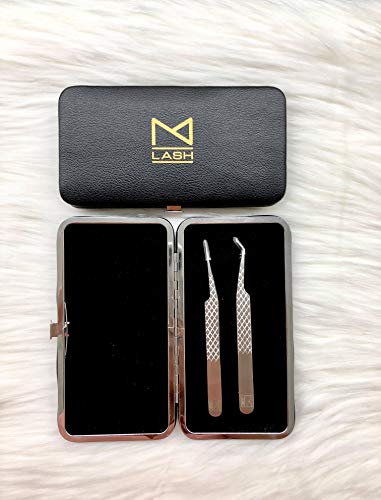 Magnetic Eyelash Extensions Tweezer Holder Box - Faux Leather Eyelash Extensions Supply TWEEZERS SOLD SEPARATELY