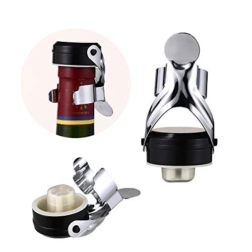 4 stuks champagnestoppers van roestvrij staal voor champagne, champagneflesjes, deksel verzegeld vacuüm verzegeld, wijn en stopper voor champagnewijn, producten voor bar. - Image 5