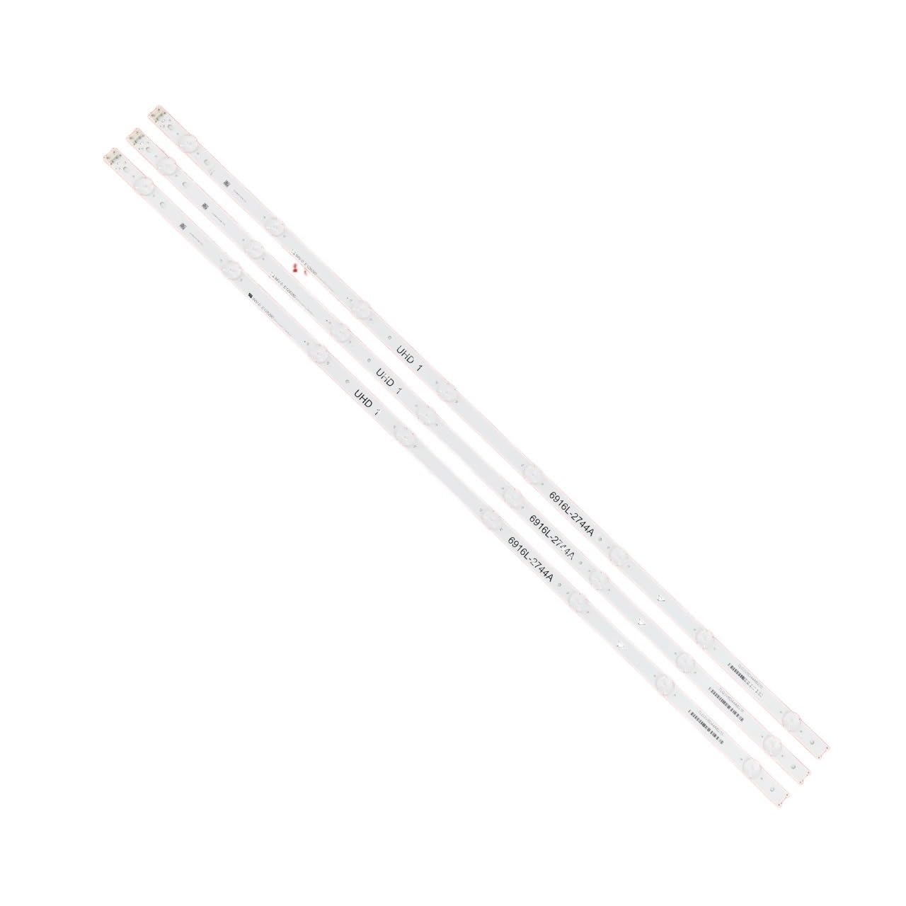 PFCFPNMTGV 3 PCS/set 8LED 840mm LED Backlight Strip For LG 43UH620V 43UH610T 43UH630V 43UH603V 6916L-2744A UHD 1 TV light strip