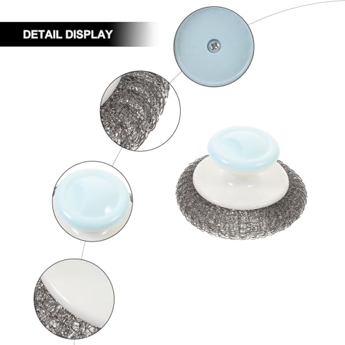 Image of Ergonomic Kitchen Scrubber Brush with Handle Heavy-Duty Dish Cleaning Brush for Pots and Pans Dish Washing Tool for Random Color