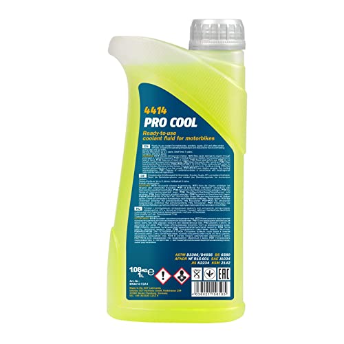 MANNOL 4414 Pro Cool High-technology | READY-TO-USE | BIKE | SCOOTER | Two-wheeled vehicles | Year-round use | Reliable protection of any cooling system | IMPORTED FROM GERMANY 1L