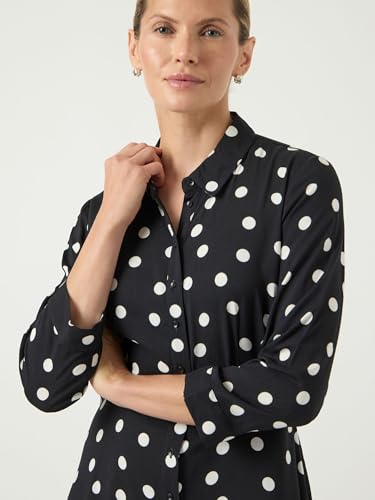 Robe chemise longue YAS fluide infroissable silhouette sublimée - 6