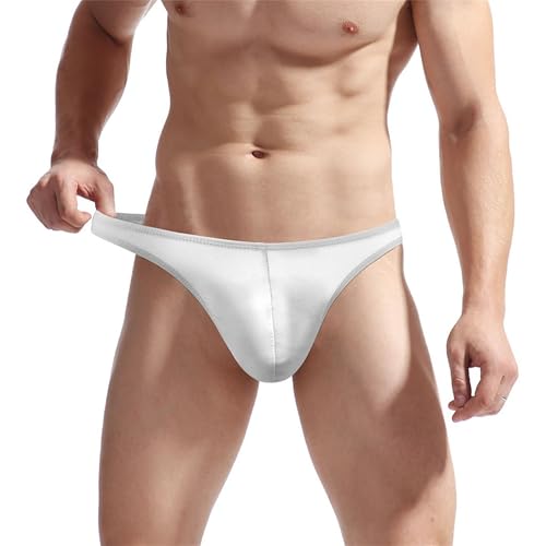 JEKE-DG Men's Breathable Low Waist Sexy Briefs See Through Ice Silk Thong Lingerie Erotic Jockstrap T-Back Underwear4