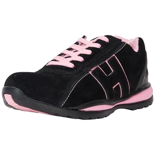 SAFETY JOGGER mit Stahlkappe Herren Leicht - S3 / S1P Arbeitsschuh für Damen, Rutschfeste Pannensichere Stahlsohle, Stoßdämpfender, Wasser- und Ölabweisender Sicherheitsstiefel, 40 EU Bestboy Schwarz 4 REIS BRARGENTINA40 Sicherheitsschuhe, Schwarz-Rosa 40 EU