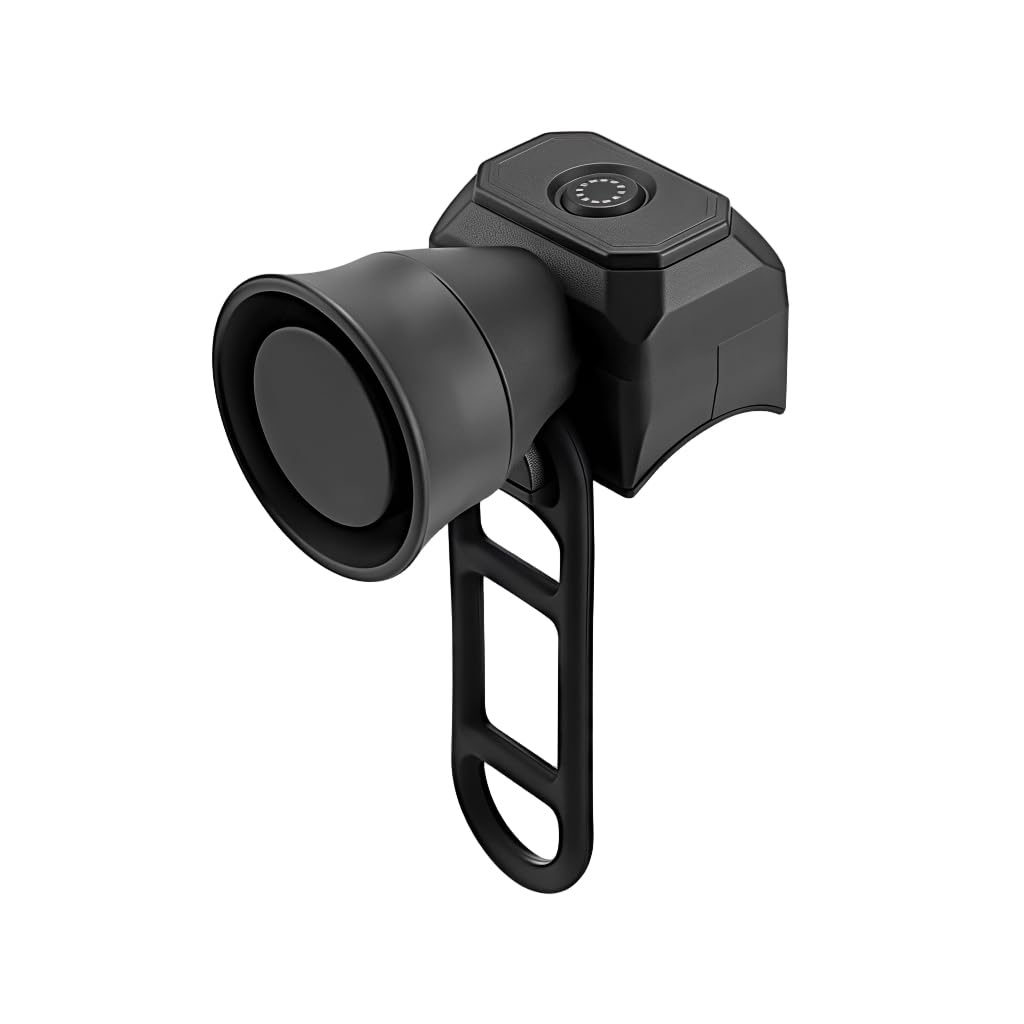Proberos® USB Rechargeable Bike Horn 120dB IP4 Waterproof Bicycle Electric Alarm with 5 Sound Modes, Handlebar Button Switch & Strap Mount for Outdoor Cycling Safety-image-46