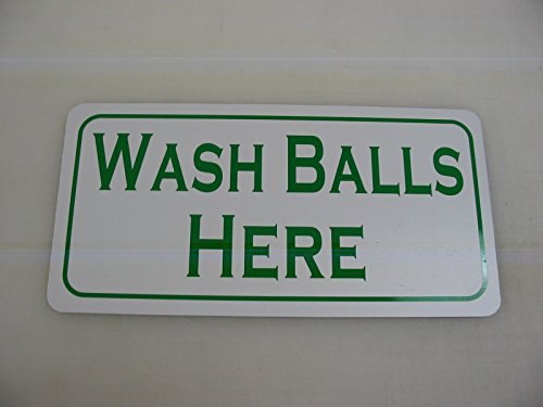 Wash Balls Here Metal Sign Golf Course Green Country Club Driving Range