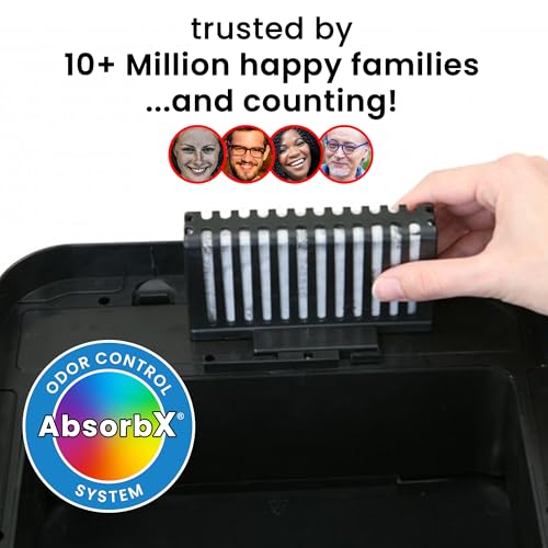 Image of iTouchless 3-Pack Official AbsorbX Odor Filters, Stops Trash Odors, All Natural Activated Carbon, Biodegradable - for use with 8 Gal, 13 Gallon and larger Trash Cans with Deodorizer Compartment