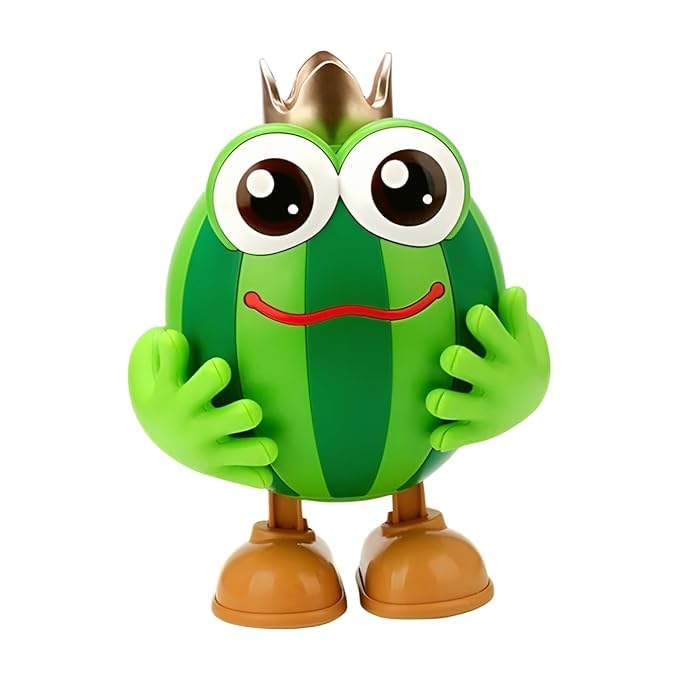 Image of WireScorts Dancing Watermelon Musical Toy for Kids with Light & Music with Talking & Voice Recording Feature, Interactive Cartoon Toys for Babies Boys and Girls (2+ Years)