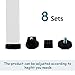 uxcell Leveling Feet 25 x 25mm Square Inserts Furniture Adjustable Leveler 8 Sets