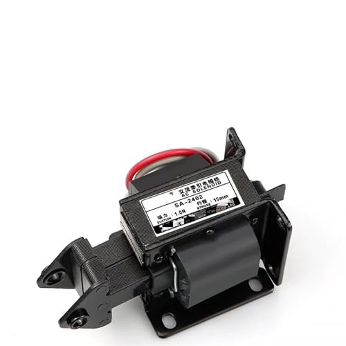 CEMELI 1PC SA-2402 AC 220V/110V 1.0kg 15mm Circuit Controlled AC Solenoid Tractive Magnet Electromagnet (Size : 220V)