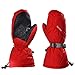 Produktbild LISM Damen Herren Skihandschuhe Wasserdicht Winddicht Winterhandschuhe Unisex Outdoor-Sporthandschuhe Damen Warm Anti-Rutsch Fäustlinge Rot