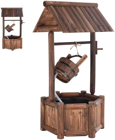 SOARS Fontaine Exterieure de Jardin 58 X 58 X 114 CM, Puit Decora...