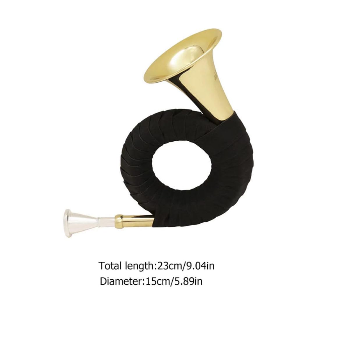 Vaguelly Embouchure Couleur Aléatoire pour Jouer à Tout Moment et Partout en Laiton, Son Naturel et, Améliore Coordination Main- pour Instrument à Vent