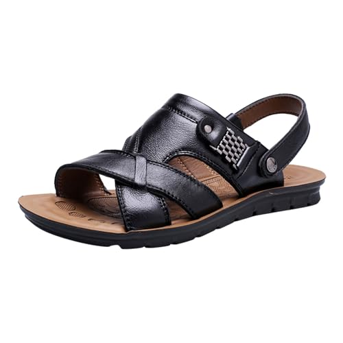 Sandalias Hombre Cuero Sandalias Hombre Piel Zapatillas De Verano Clogs Abarcas Albarcas Vestir Zapatos Chanclas Casa Ligeras Zuecos 38 Mocasines Romanas Homem Marrones Casual Negras Talla 49 47 48