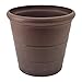 PSW Pot Collection NUR28C 10” Planter Pot for Indoor and Outdoor Plants and Gardens, 10-inch, Chocolate
