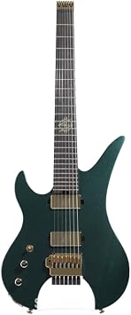 Schecter Synyster Gates Custom-7 TR LH Headless Left-handed Signature Electric Guitar - Oak Green Metallic