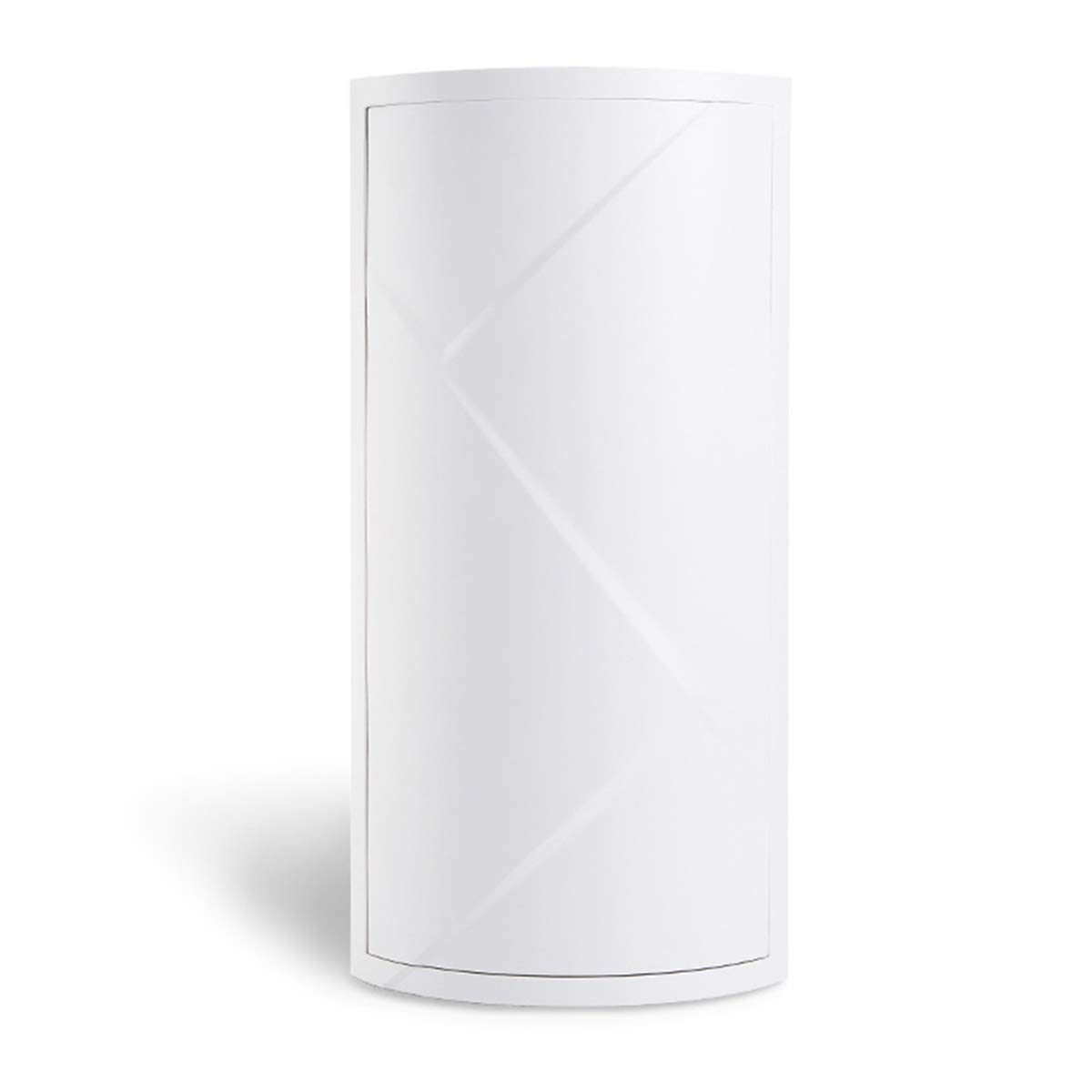 Organizador de maquillaje para ducha, estante esquinero giratorio de 360 grados, estante triangular de cocina, estante de almacenamiento impermeable, armario de pared de baño multicapa, blanco, L