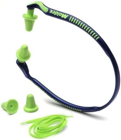 Moldex 6506 Jazz Band Hearing Protection Banded Ear Plug W/Cord and with extra pair of pods - 2 Bands