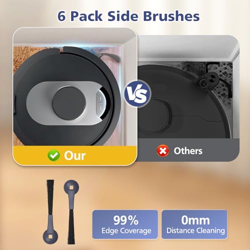 Replacement Parts for Shark AI AV2501S AV2501AE RV2502AE RV2520AOUS AV2510AOUS AV2511AE RV2610WA RV2610WD Accessories Kit with Main Brush, Filters, Foam Filters, PrFilte, Side Brushes, Replacement