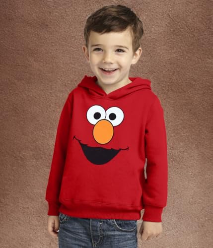 Animation Shops Elmo Face Toddler Hoodie2