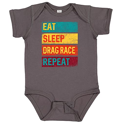 inktastic Drag Racing Eat Sleep Drag Race Repeat Baby Bodysuit