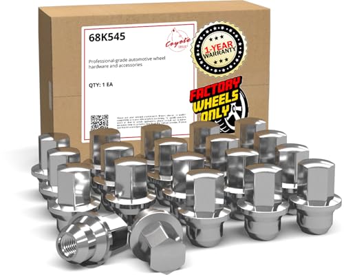 Image of Wheel Accessories Parts 20 Pcs M12x1.5 12x1.5 Thread OEM Style Lug Nuts 1.66 inch Long Chrome 3 /4 inch 19mm Hex Hex Fits Chrysler Grand Caravan Pacifica Town & Country 6504672 | 611-181