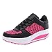Scarpe Sportive Casual da Donna Scarpe da Ginnastica con Lacci con Plateau Scarpe Casual Traspiranti con Zeppa da Esterno Low Top Comode