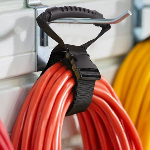 Soporte de cable de extensión resistente reutilizable para exterior de garaje 4