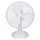 Russell Hobbs RHPDF0921 Tischventilator, tragbar, 23 cm, 2 Geschwindigkeiten, Weitwinkel-Schwenken, leise im Betrieb, ideal für Schlafzimmer oder Büro, weiß