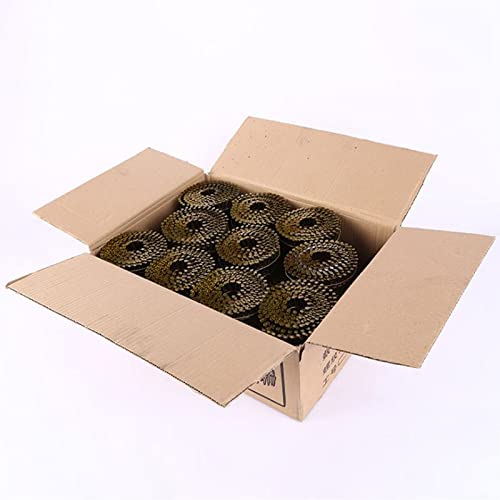 90mm Coil Nails Threaded Nails Polished Rod Light Nails Ring Pattern Spiral Tray Nails Packing Box Nails Anti-rust - Nails - - (Color: 90mm)