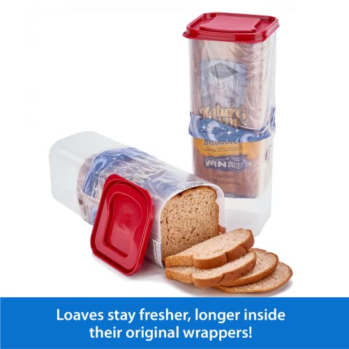Buddeez Bread Buddy Bread Box Bread Container & Bread Storage for Kitchen Counter, Sandwich