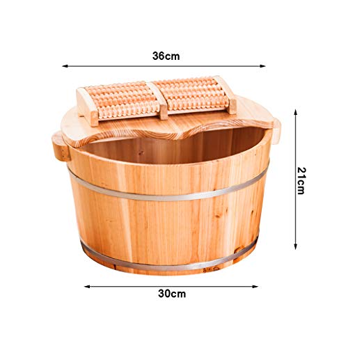 Bañera de pies de madera sólidamente resistente miniatura 7