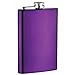 8oz Stainless Steel Hip Flask, Purple