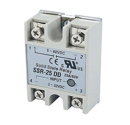 Relé de estado sólido SSR 25A para control industrial DC-DC con entrada 3-32V 2