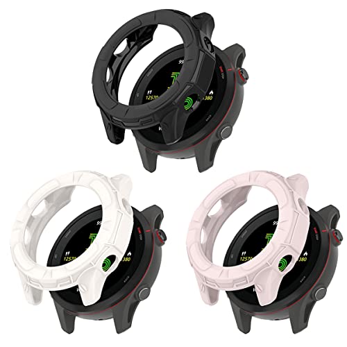 Coque TPU Garmin Forerunner 255s et 3 films d'écran anti-choc et rayures