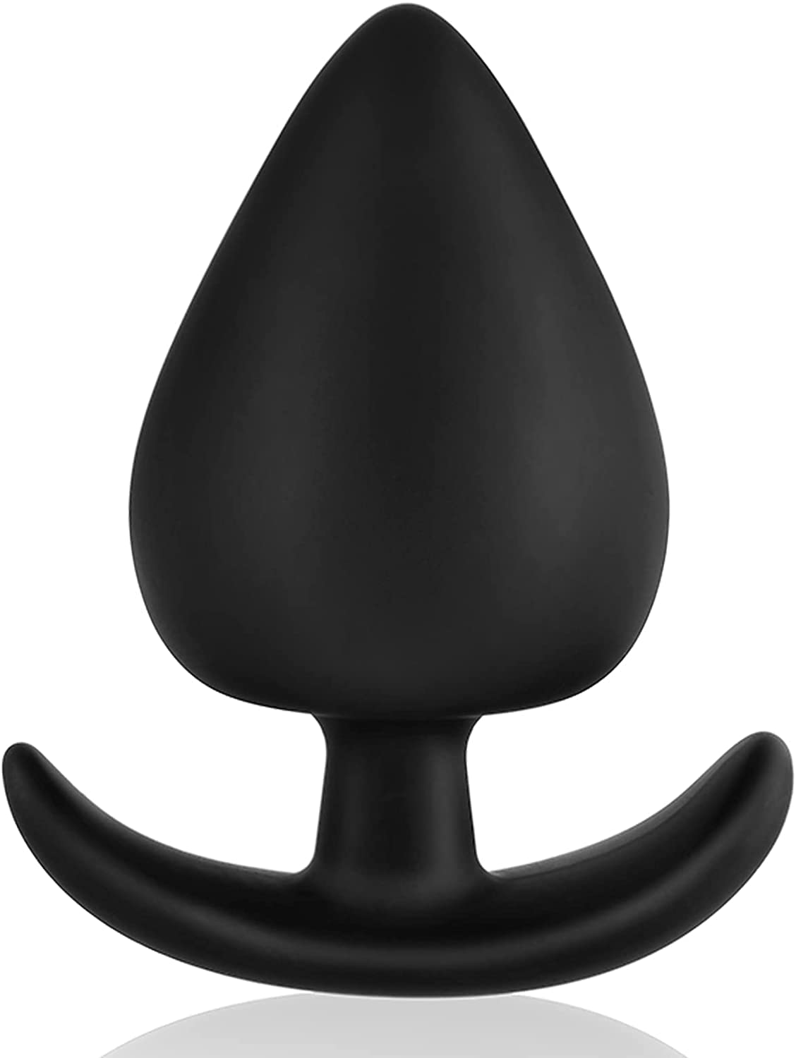 BONDAGERIE Plug Anale Spades Picche, in Silicone Medico morbido liscio, colore Nero, Taglia M