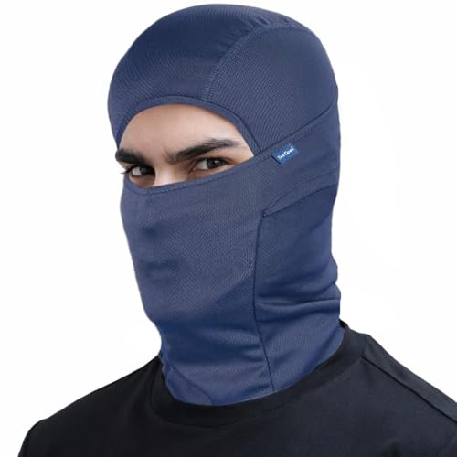 Image of TEKCOOL Face Mask for Bikers in Riding UV Protected Full Face Mask Balaclava for Men Black Mask for Bike Riding & Cycling, Full Face Helmet Mask for Men