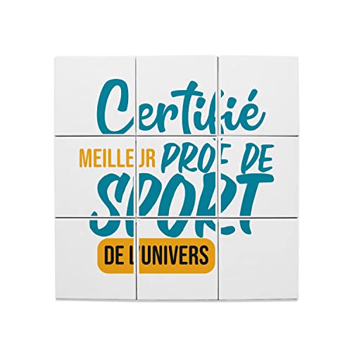 Carreaux céramique meilleur prof de sport l'univers cadeau original fin d'année