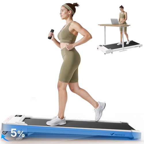 MERACH Under Desk Treadmill with 0-9% Incline and Remote Control