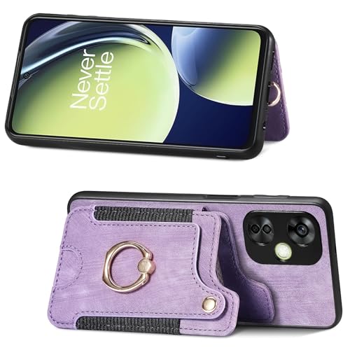 Étui à rabat OnePlus Nord CE 3 Lite protection antichoc flip cover simili cuir avec dragonne