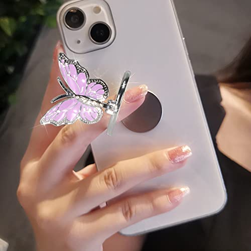 LSL Cute Butterfly Cell Phone Ring Holder 360°Rotation Metal Finger Stand Kickstand Universal Compatible with iPhone Samsung Galaxy LG Google Pixel iPad Pretty Purple Butterfly LSL Cute Butterfly Cell Phone Ring Holder 360°Rotation Metal Finger Stand Kickstand Universal Compatible with iPhone Samsung Galaxy LG Google Pixel iPad Pretty Purple Butterfly