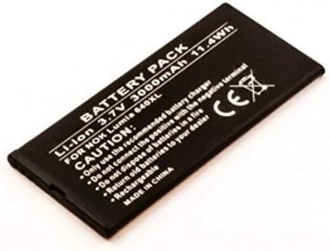 CoreParts Battery for MicroSoft Mobile 11.4Wh 3.8V 3000mAh Lumia 640, BV-T4B, MICROSPAREPARTS MOBILE (11.4Wh 3.8V 3000mAh Lumia 640 XL LTE Dual Sim)