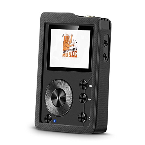 AGPTEK Leatherette Case for H3 High Definition HiFi Bluetooth MP3 Player, Black