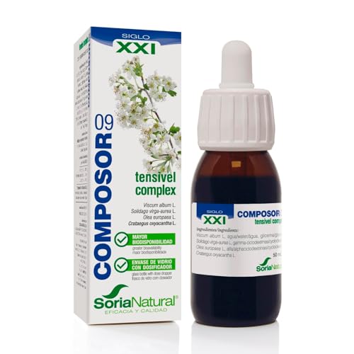 Soria Natural Composor 9 Tensivel Complex - Soporte para Tensión Arterial, Fomenta un Sistema...