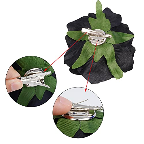 Topbuti Rose Hair Clip Flower Hairpin Rose Brooch Floral Clips thumb #2