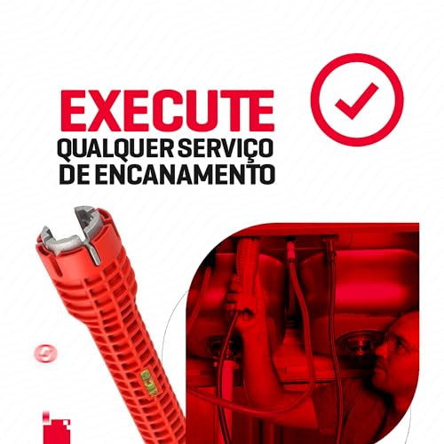 Chave Hidráulica Multifuncional 8 em 1, para Instalação e Reparo de Pias e Torneiras Nautilus Ocean
